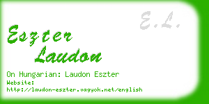 eszter laudon business card